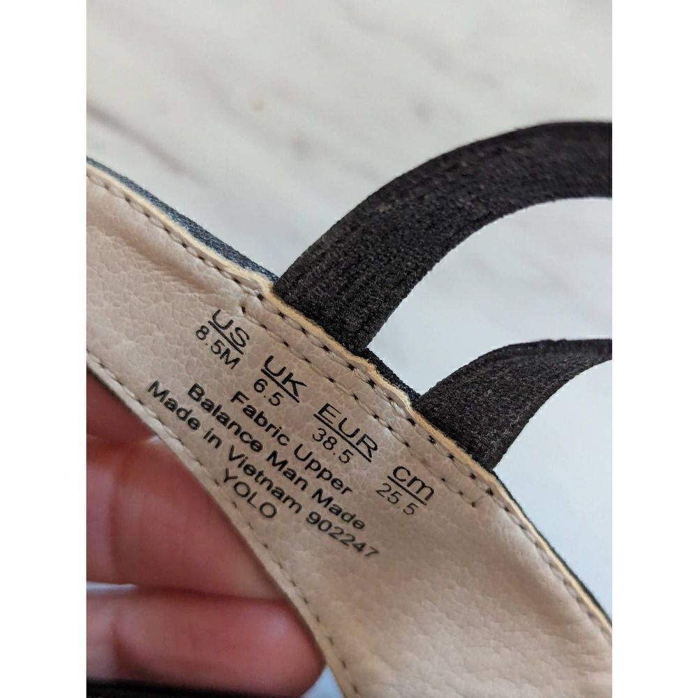 Life Stride Womens Black US 8.5M Wedge Open Toe Slip-On Yolo Sandals - Picture 3 of 7